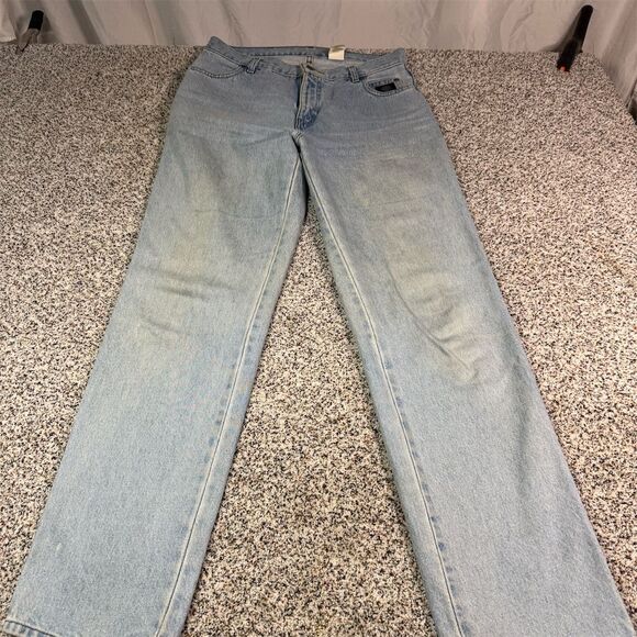 Harley Davidson Denim - Vintage Harley Davidson Women's Light Wash Straight Jeans Size 10 Blue Denim